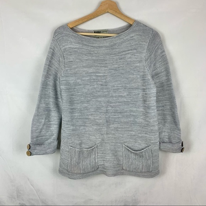 HABITAT Cotton Knit Pullover‎ Sweater with Pockets Sz Sm